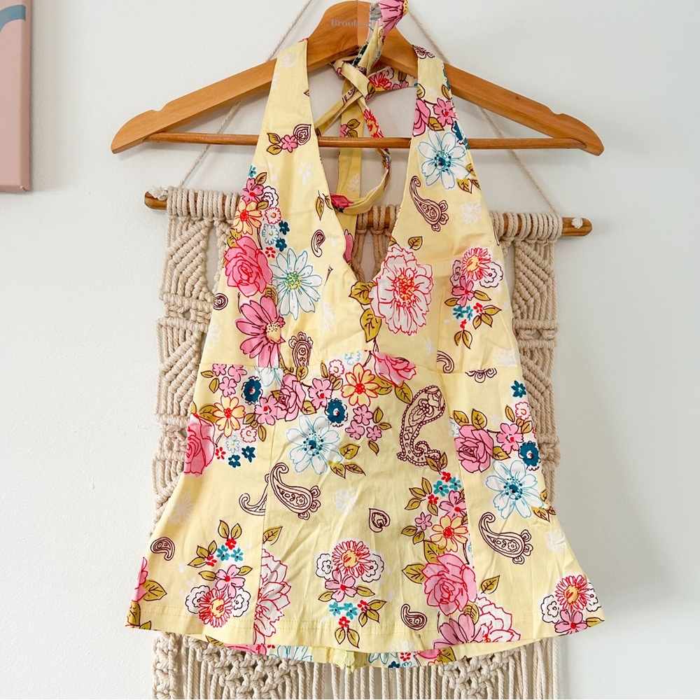 Floral halter top women’s